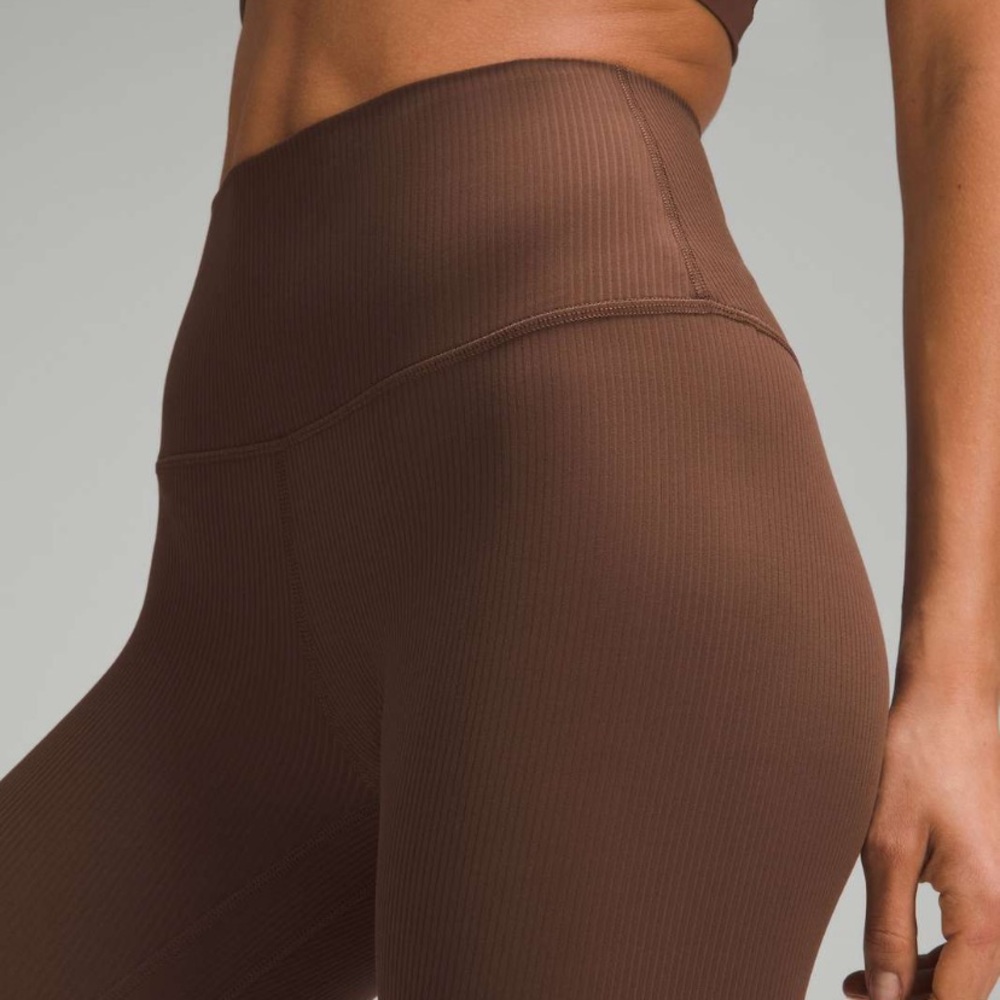 Lululemon Chocolate Brown Ribbed Leggings